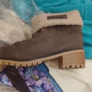 Women's Army Green Ankle Boots